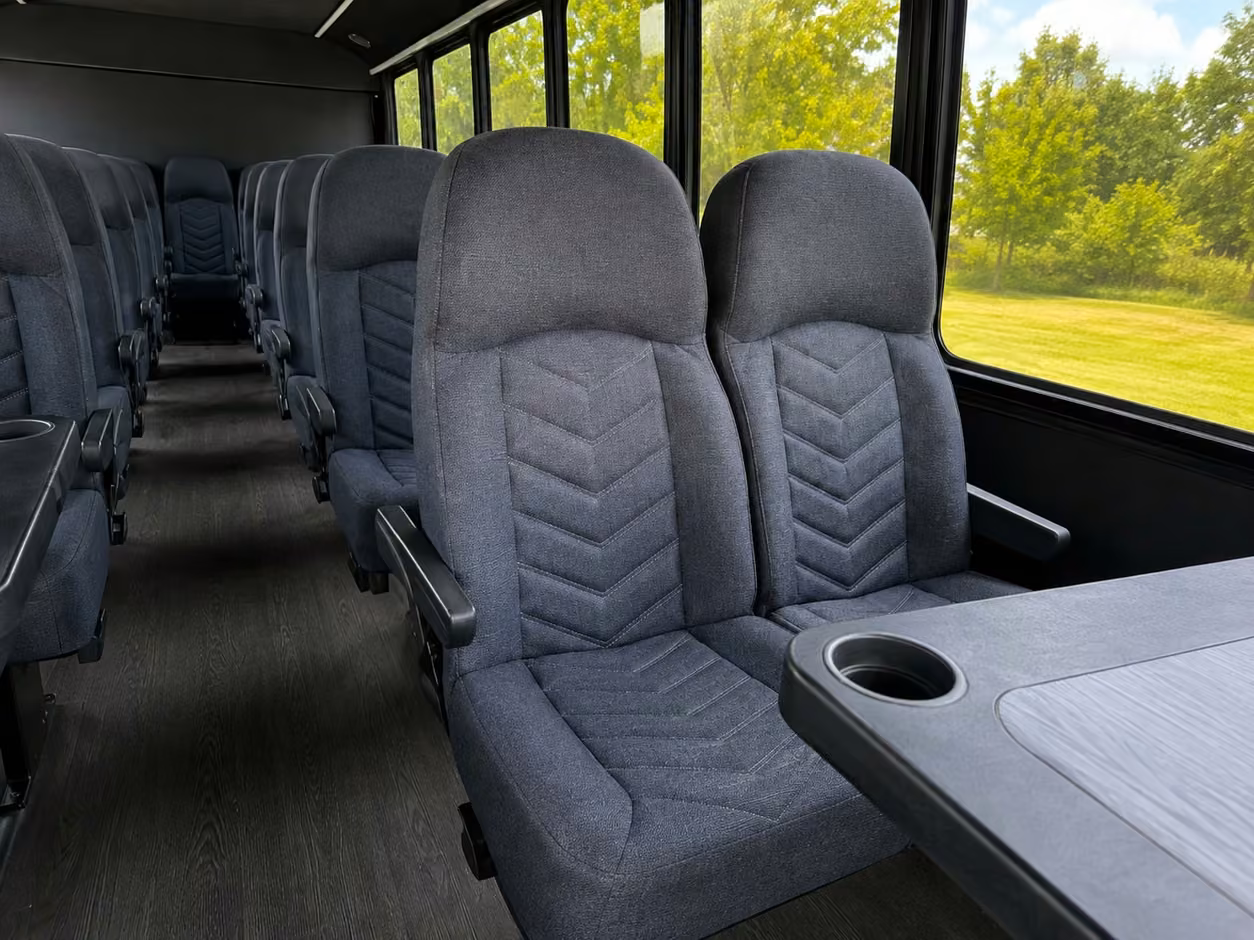 15 35 passenger minibus inside